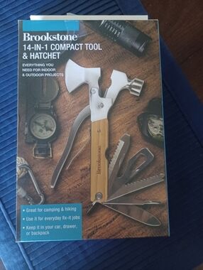 Brookstone 14-in-1 Compact Tool-New